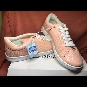 pink comfort sneakers